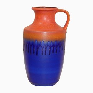 Large Red & Blue Ceramic 7064-45 Vase from Carstens Tönnieshof, 1970s-AFE-1422756