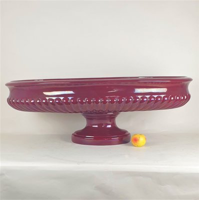 Large Red Earthenware Center Bowl-SYQ-1004422