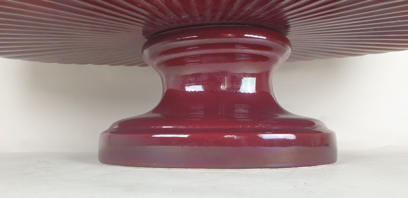 Large Red Earthenware Center Bowl-SYQ-1004422