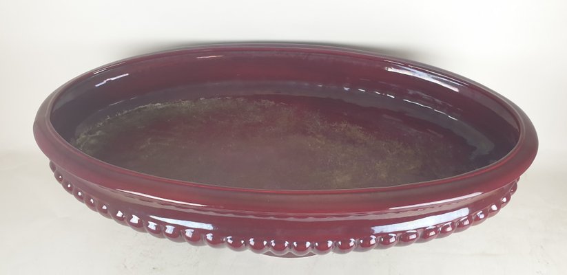 Large Red Earthenware Center Bowl-SYQ-1004422