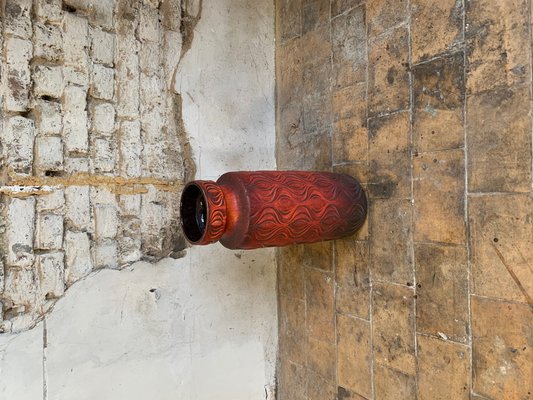 Large Red Model 285-53 Floor Vase by Scheurich, West Germany, 1960s-NJY-1733035