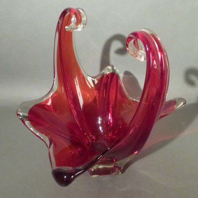 Large Red Murano Glass Bowl from Made Murano Glass-WK-1005532