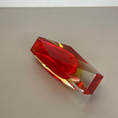 Large Red Murano Glass Sommerso Vase attributed to Flavio Poli, Italy, 1970s-QZ-1422540