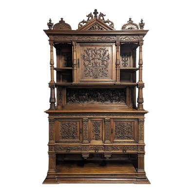 Large Renaissance Buffet in Walnut-HLV-1783926