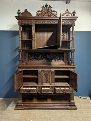 Large Renaissance Buffet in Walnut-HLV-1783926