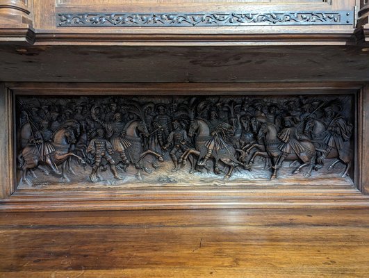 Large Renaissance Buffet in Walnut-HLV-1783926