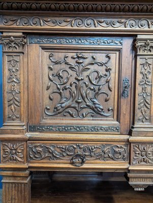 Large Renaissance Buffet in Walnut-HLV-1783926