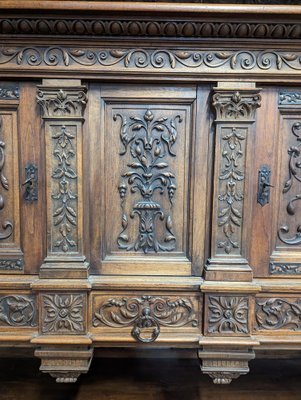 Large Renaissance Buffet in Walnut-HLV-1783926