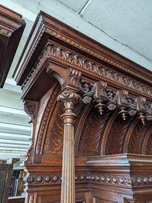 Large Renaissance Buffet in Walnut, Set of 2-HLV-1706188