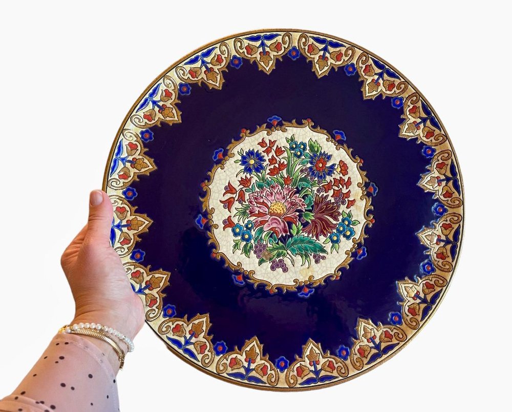 Large Renaissance Model Dish from Longwy