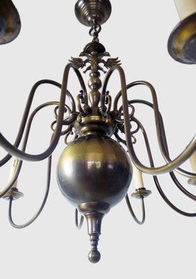 Large Renaissance Style Flemish Brass Chandelier, 1950s-DEK-552501