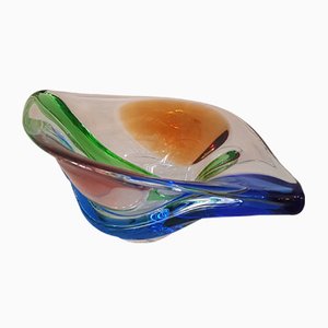 Large Rhapsody Glass Bowl by Frantisek Zemek for Mstisov, 1950s-QDP-694856