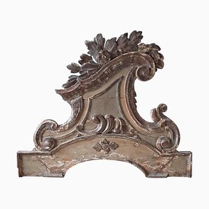 Large Rococo Carved Wood Supra Porte Ornament, Italy, 1700s-TDA-1376287