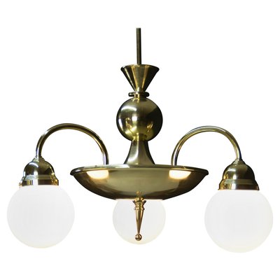 Large Rondocubistic Brass Chandelier-TZ-920268