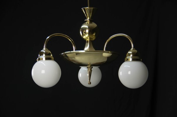 Large Rondocubistic Brass Chandelier-TZ-920268