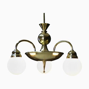 Large Rondocubistic Brass Chandelier-TZ-920268