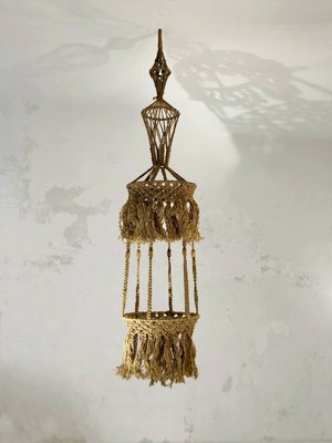 Large Rope Suspended Plant Holder, 1970s-NLF-679165