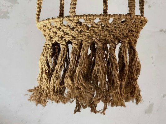 Large Rope Suspended Plant Holder, 1970s-NLF-679165