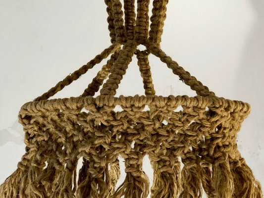 Large Rope Suspended Plant Holder, 1970s-NLF-679165