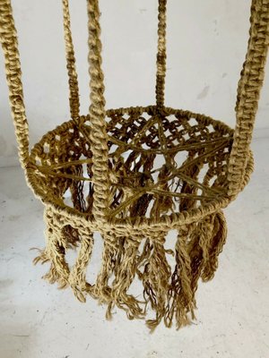 Large Rope Suspended Plant Holder, 1970s-NLF-679165