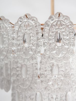 Large Rosette Crystal Glass Chandelier, Belgium, 1970s-KL-1799761