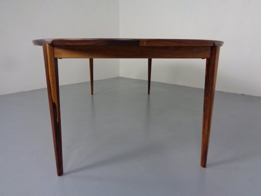 Large Rosewood Extendable Dining Table by Henry Rosengren Hansen for Brande Mobelindustri, 1960s-RDW-1300222