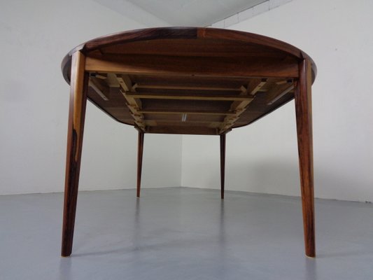 Large Rosewood Extendable Dining Table by Henry Rosengren Hansen for Brande Mobelindustri, 1960s-RDW-1300222