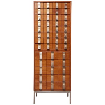 Large Rosewood & Oak Cabinet with Drawers by Philippe Neerman for De Coene, 1958-KL-620350