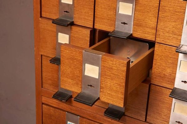 Large Rosewood & Oak Cabinet with Drawers by Philippe Neerman for De Coene, 1958-KL-620350