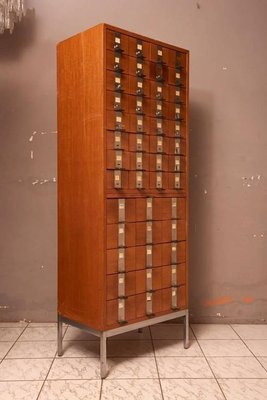 Large Rosewood & Oak Cabinet with Drawers by Philippe Neerman for De Coene, 1958-KL-620350