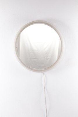 Large Round Acrylic Glass Bathroom Mirror from Hillebrand, Germany, 1960s-EZZ-1361064