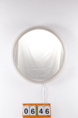 Large Round Acrylic Glass Bathroom Mirror from Hillebrand, Germany, 1960s-EZZ-1361064