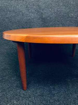 Large Round Coffee Table by Niels Bach, 1960s-RZY-1210272