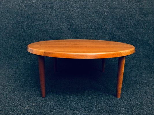 Large Round Coffee Table by Niels Bach, 1960s-RZY-1210272