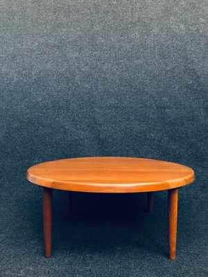 Large Round Coffee Table by Niels Bach, 1960s-RZY-1210272