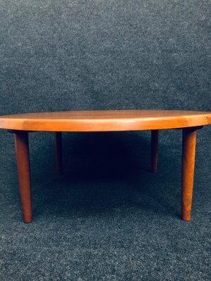 Large Round Coffee Table by Niels Bach, 1960s-RZY-1210272