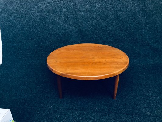 Large Round Coffee Table by Niels Bach, 1960s-RZY-1210272