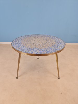 Large Round Mosaic Coffee Table from Berthold Müller, 1950s-IQR-1007412