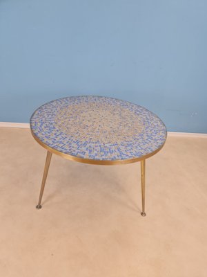 Large Round Mosaic Coffee Table from Berthold Müller, 1950s-IQR-1007412