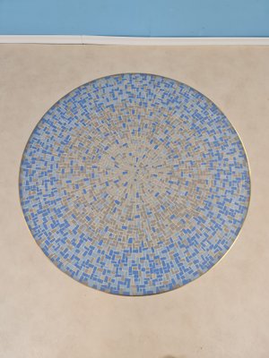 Large Round Mosaic Coffee Table from Berthold Müller, 1950s-IQR-1007412