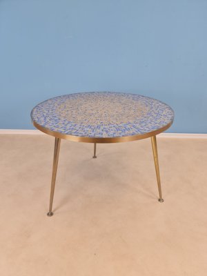 Large Round Mosaic Coffee Table from Berthold Müller, 1950s-IQR-1007412