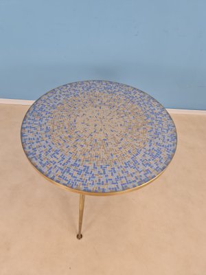 Large Round Mosaic Coffee Table from Berthold Müller, 1950s-IQR-1007412