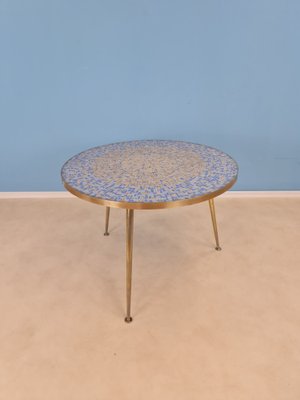 Large Round Mosaic Coffee Table from Berthold Müller, 1950s-IQR-1007412