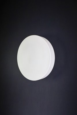 Large Round Opaline Ceiling or Wall Light from Staff Leuchten, Germany, 1970s-TRW-1729765