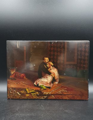 Large Russian Fedoskino Lacquer Box-OZS-1344489