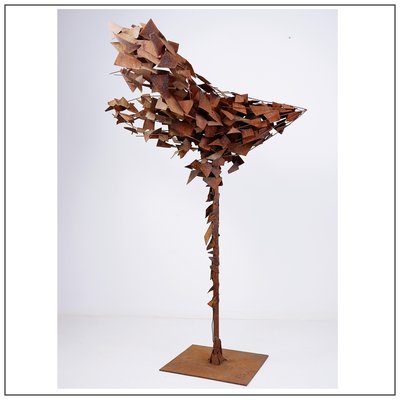 Large Rusty Metal Sculpture-NYF-2019233