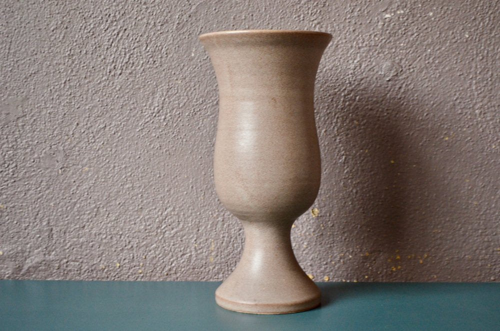 Large Sandstone Chalice Vase