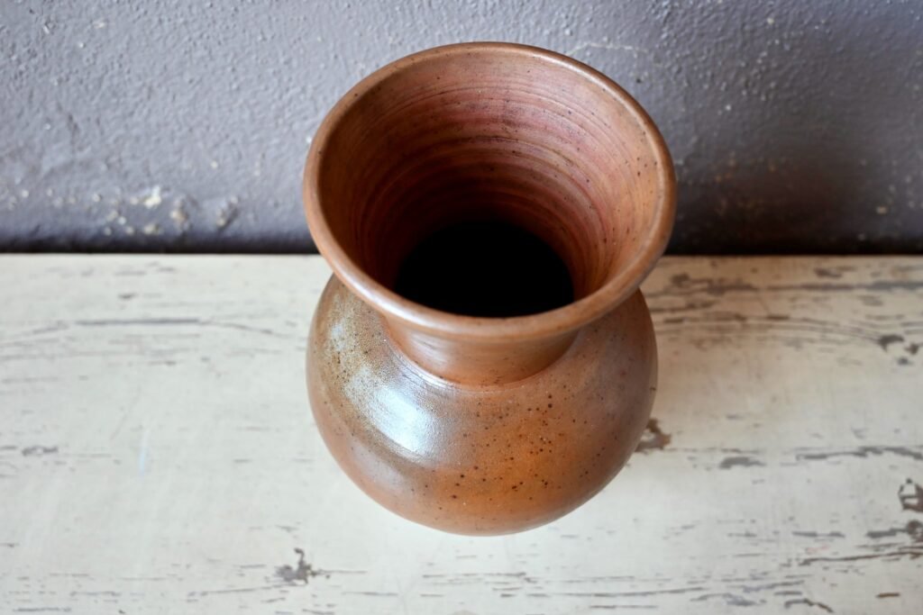 Large Sandstone Vase from Puisaye Saint Amand, 1960s