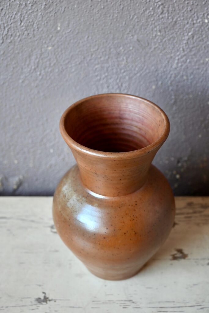 Large Sandstone Vase from Puisaye Saint Amand, 1960s