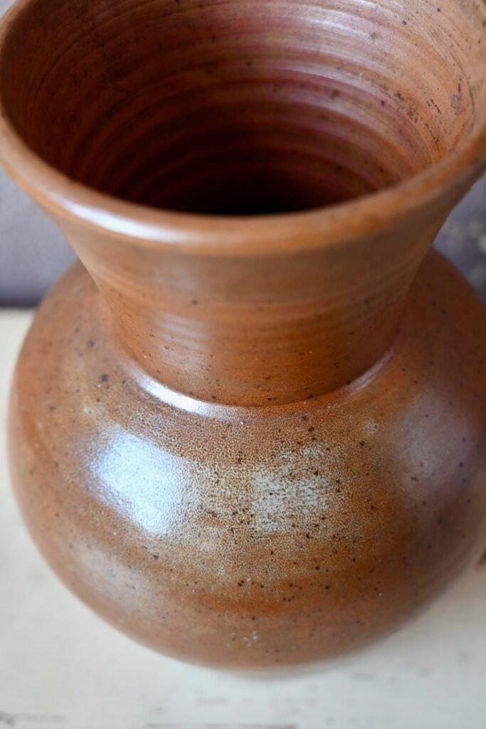 Large Sandstone Vase from Puisaye Saint Amand, 1960s